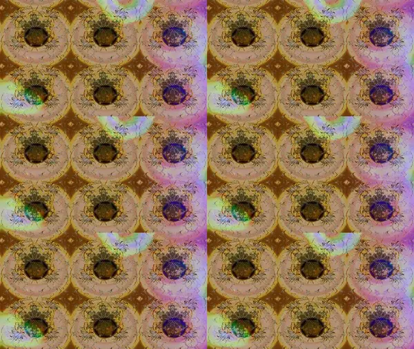 Parlak renkli çiçekleri ve kahverengi renkli yaprakları olan harika bir çiçek deseni. Modern çiçek arkaplanı. Moda baskıları için zarif bir şablon. Halk stili.