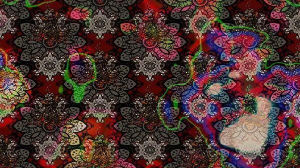 Raster deseni. Çiçekli çiçek deseni, suluboya. Küçük çiçekte güzel bir çiçek deseni..