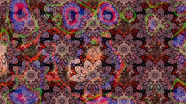 Pembe renkli çiçekler. Düz Çiçek Elementleri Tasarımı. Raster illüstrasyonundaki çiçek desenli çizim. Renkli Bahar Teması çizim şablonu.