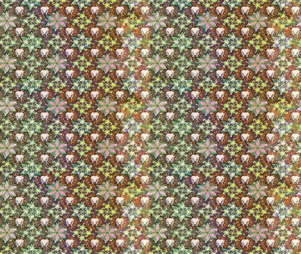 Kahverengi renklerde. Taslak dekoratif arka plan, çiçek mandala. Çiçek. Raster illüstrasyonu.