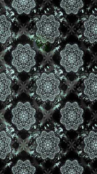 Suluboya çizim kalıbı. Çiçek izi. Suluboya tarzında siyah renkte çiçekler.