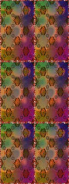 Raster dikişsiz çiçek deseni. Vadinin çiçekleri kahverengi ve mor renklerde.