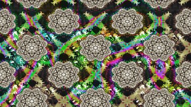 Gri renkli gri papatya deseni. Raster illüstrasyonu. Gri renklerde.