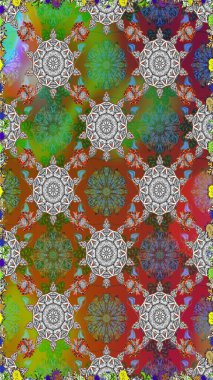 Sabıka fotoğraflarında, bebek kıyafetlerinde, duvar kâğıtlarında, paket kutularında falan kullanılabilir. Zarif, parlak ve pürüzsüz kahverengi çiçek deseni tasarımı.