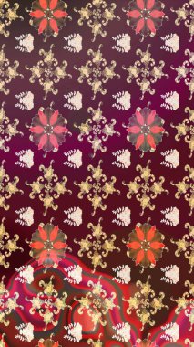 Çiçekli, yapraklı, çiçek desenli eskiz. El çizimi. Raster illüstrasyonu.