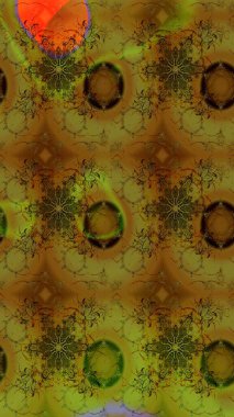 Raster. Kahverengi renkte güzel çiçekler, suluboya desenli eskiz deseni, duvar kağıdı, kart veya kumaş için fayanslı..