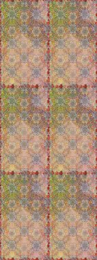 Raster kusursuz. Güzel kumaş deseni. Çiçek deseni. Renkli Bahar Temalı Kusursuz Arkaplan. Düz Çiçek Elementleri Tasarımı.