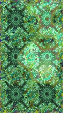 Düğün davetiyeleri için çiçek deseni, tebrik kartları, hatıra defteri, baskı, hediye paketi, imalat. Sulu boya tarzında yeşil n mavi çiçekli zarif, pürüzsüz desen, tasarım elementleri. Düzenlenebilir