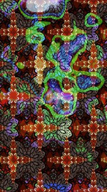 Küçük çiçekte güzel bir desen. Küçük renkli çiçekler. Robot resim. Çiçekli yaz çiçekleri. Moda baskıları için zarif bir şablon. Motley illüstrasyonu.