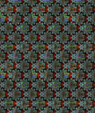 Vadinin çiçekleri siyah renklerde. Çiçeksel çizim kalıbının çizimi.