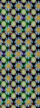 Çiçekli el, pürüzsüz desen çizmiş. Modern gelişim, nötr ve yeşil raster arka plan duvar kağıdı çizimi, klasik çizgiler, desenli desenli çiçekler, çiçekli süsler..