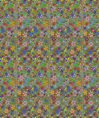 Kusursuz bir mahsul. Düz Çiçek Elementleri Tasarımı. Renkli Bahar Temalı Kusursuz Arkaplan. Raster Şirin kumaş deseni.