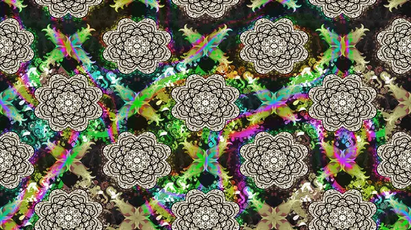 Gri renkli gri papatya deseni. Raster illüstrasyonu. Gri renklerde.