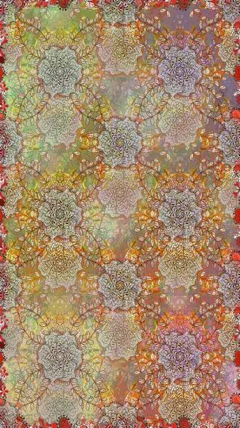 Düz Çiçek Elementleri Tasarımı. Raster Modaya uygun kumaş deseni. Renkli Bahar Temalı Kusursuz Arkaplan. Bej renkli şirin çiçek deseni.