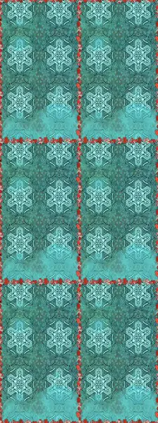 Mavi renkli çiçekler. Raster illüstrasyonu. El çizimi çiçekleri olan soyut, pürüzsüz desen.