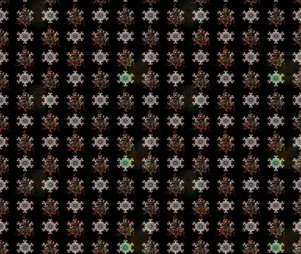 Siyah renkli çiçekler. El çizimi çiçekli soyut çizim kalıbı. Raster illüstrasyonu.