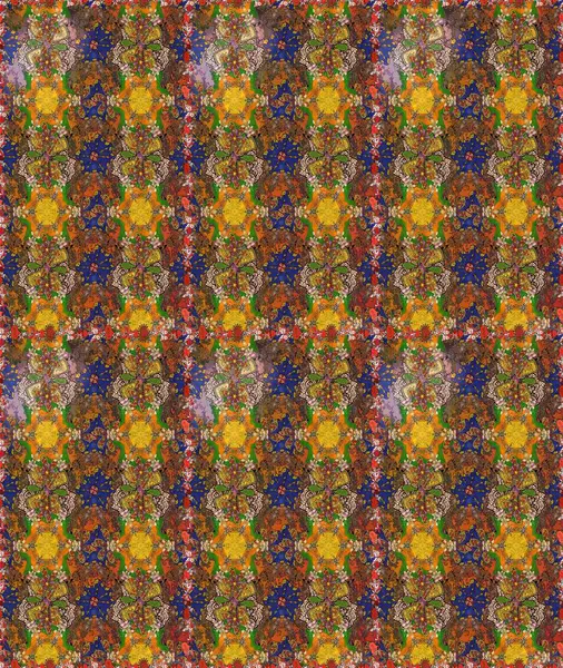 Kahverengi renkte çiçekli çiçek deseni. Suluboya tarzında kahverengi renkte çiçekler.