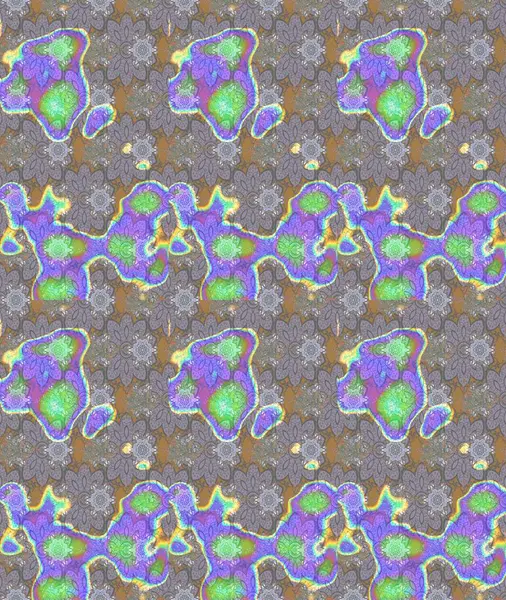 Gri renkli çiçekler. Raster illüstrasyonu. Tropikal çizim çiçek deseni.