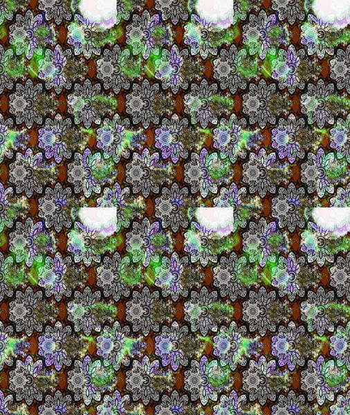 Raster Güzel kumaş deseni. Raster suluboya deseni, narin çiçekler, gri çiçekler, tebrik kartı şablonu..