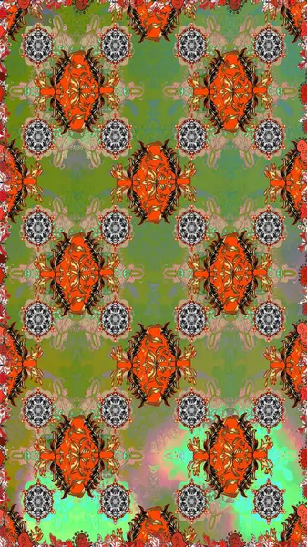 Stilize çiçek ile Seamless modeli. Süslü zentangle sorunsuz doku, soyut çiçeklerle süs. Çiçek desenli kullanılan duvar kağıdı, desen dolgularını, web sayfası arka planı için.