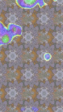 Gri renkli gri papatya deseni. Gri renklerde. Raster illüstrasyonu.