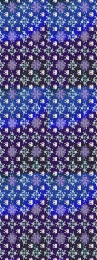 Çiçekli çizim şekli. Düz Çiçek Elementleri Tasarımı. Renkli Bahar Teması eskiz kalıbı. Mor renkte çiçekler.