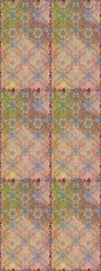 Raster kusursuz. Güzel kumaş deseni. Çiçek deseni. Renkli Bahar Temalı Kusursuz Arkaplan. Düz Çiçek Elementleri Tasarımı.