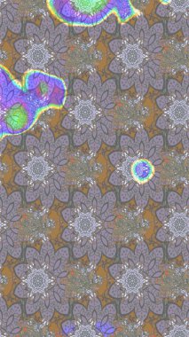 Gri renkli gri papatya deseni. Gri renklerde. Raster illüstrasyonu.