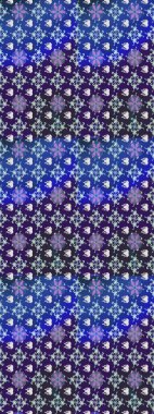 Çiçekli çizim şekli. Düz Çiçek Elementleri Tasarımı. Renkli Bahar Teması eskiz kalıbı. Mor renkte çiçekler.