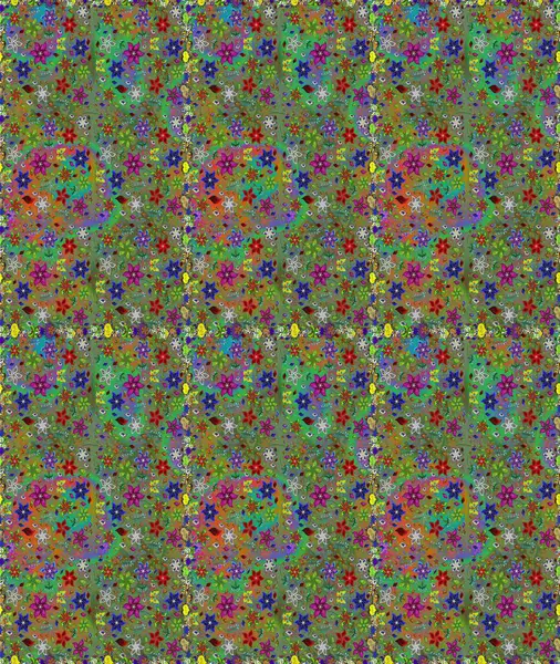 Küçük renkli çiçekler. Küçük çiçekte güzel bir desen. Çiçekli bahar çiçekleri. Motley illüstrasyonu. Kusursuz. Moda baskıları için zarif bir şablon.