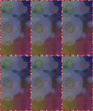 3 boyutlu çiçekler, pürüzsüz. Raster illüstrasyonu. Tarafsız renklerde.