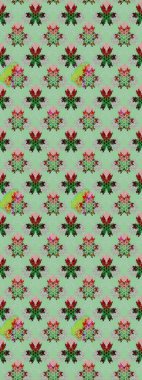 Renkli Bahar Temalı Kusursuz Arkaplan. Çiçeksiz desenli arka plan. Düz Çiçek Elementleri Tasarım Raster illüstrasyonu. Tarafsız ve gri renkte çiçekler.