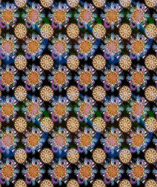 Eski usul küçük çiçekli şirin bir eskiz deseni. Moda arka planında parlak buketler. Kumaş, duvar kağıdı ve kağıt üzerine baskı yapmak için gelişen arka plan. Raster illüstrasyonu.