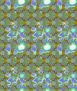 Çiçekler suluboya eskiz deseni. Raster Stili kumaş deseni.