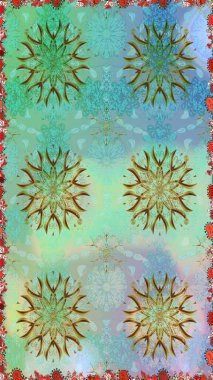 Yumuşak, yaz çiçekli arka plan. Çiçekli karalama şeklinde Raster çiçek deseni. Mavi renkte çiçekler.