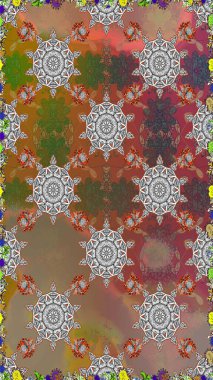 Stilize çiçek ile Seamless modeli. Süslü zentangle sorunsuz doku, soyut çiçeklerle süs. Çiçek desenli kullanılan duvar kağıdı, desen dolgularını, web sayfası arka planı için.