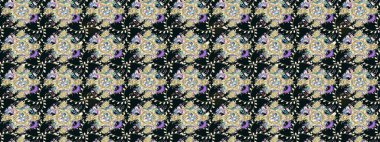 Soyut etnik raster çizim kalıbı. Arkaplan dokusu, duvar kağıdı, çiçek temalı gri renkler. Kabile sanatı boho baskısı, klasik çiçek arkaplanı.