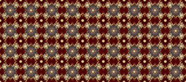 Kusursuz raster arka plan. Kusursuz çiçek deseni. Kırmızı, kahverengi ve gri renklerde grafiksel, kusursuz desen. Duvar kâğıdı barok, İspanyol kumaşı.