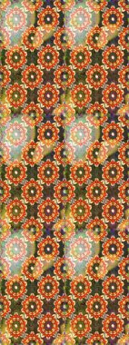 Kahverengi renkli ve altın elementli klasik, pürüzsüz desen. Raster illüstrasyonu.