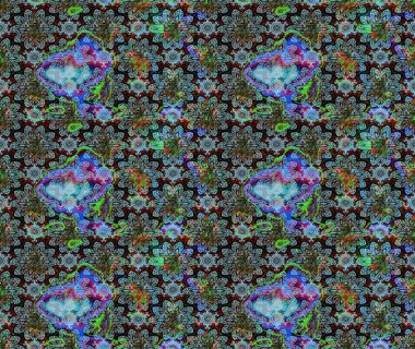 Vadinin mavi renkli çiçekleri. Raster çiçek desenleri çiziyor..