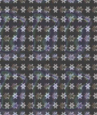 Raster suluboya çiçek deseni, narin çiçekler, gri çiçekler, tebrik kartı şablonu. Güzel kumaş deseni.