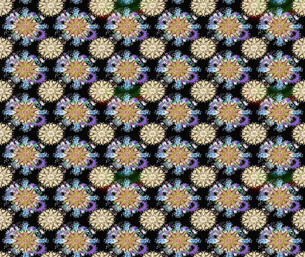 Çiçekli karalama şeklinde Raster çiçek deseni. Nazik, sevimli çiçek arkaplanı. Siyah ve nötr renkte çiçekler.