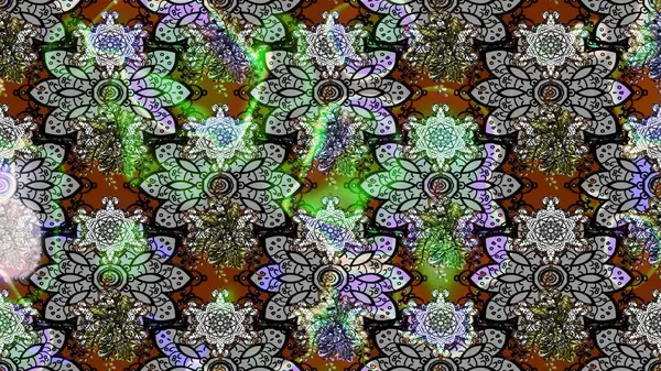 Raster düz çiçek çizim deseni. Hediye ambalaj kağıdı, tebrik kartları, posterler ve pankart tasarımı. Gri renkli çiçekler.