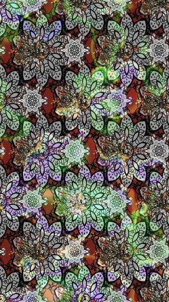 Küçük gri çiçeklerle oldukça eski bir besin torbası deseni. Tekstil, kumaş, kapaklar, duvar kağıtları, baskı, paket, koleksiyon defteri, örgü, dekupaj için çiçek arkaplanı..