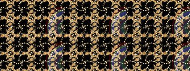 Çiçek deseni. Raster illüstrasyonu. Flower eskiz arka planı. Şatafatlı bahar bahçesi dokusu.