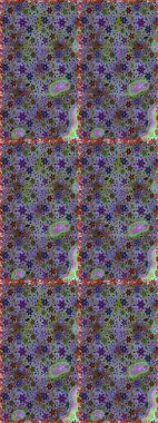 Raster Güzel kumaş deseni. Raster suluboya deseni, narin çiçekler, menekşe ve gri çiçekler, tebrik kartı şablonu..