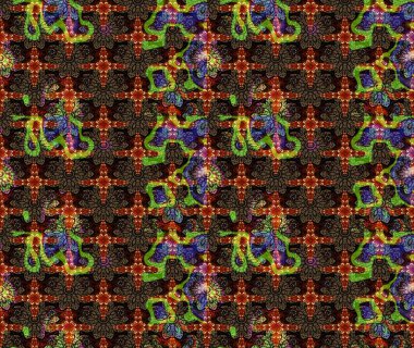 Çiçek rengi eskiz deseni. Raster Yumuşak kumaş deseni. Klasik taslak çizimi. Raster çiçek izi..