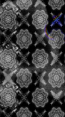 Küçük bir çiçekte eskiz deseni. Raster illüstrasyonu. Hoş bir çiçek geçmişi var. Güzel kumaş deseni.