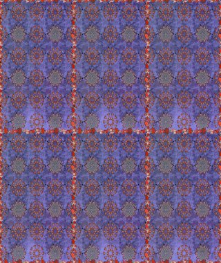 Bahar çiçekli, dikişsiz, sevimli çiçek deseni. Raster illüstrasyonu. Güzel kumaş deseni.