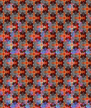 Raster illüstrasyonu. Çiçek deseni. Gri renkli çiçek çizimi. Gri renkli çiçekler. Şatafatlı bahar bahçesi dokusu.